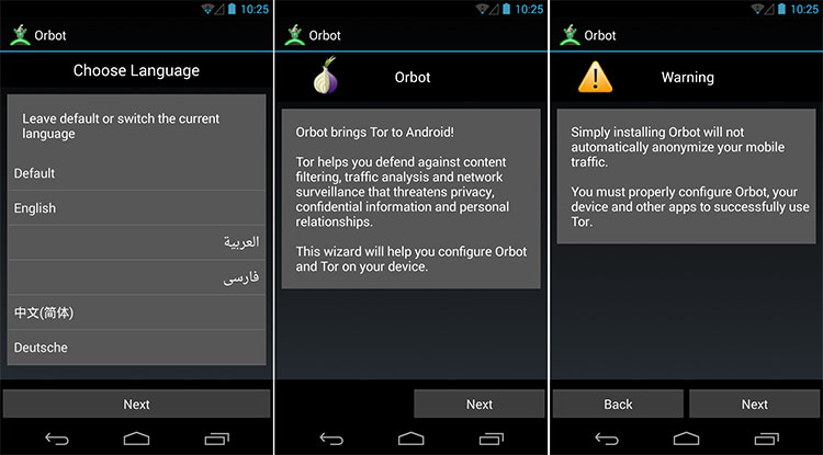 Installing and Configuring Orbot (1 of 2)