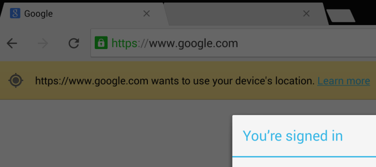 chrome android 5