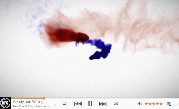 Google Play Music Particles Visualisation