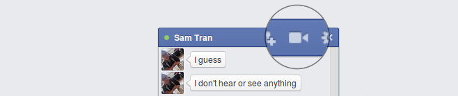 facebook video chat icon
