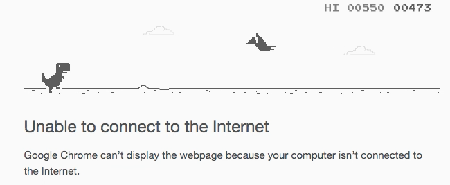 Chrome's Hidden Dinosaur Game Just Got Even Better